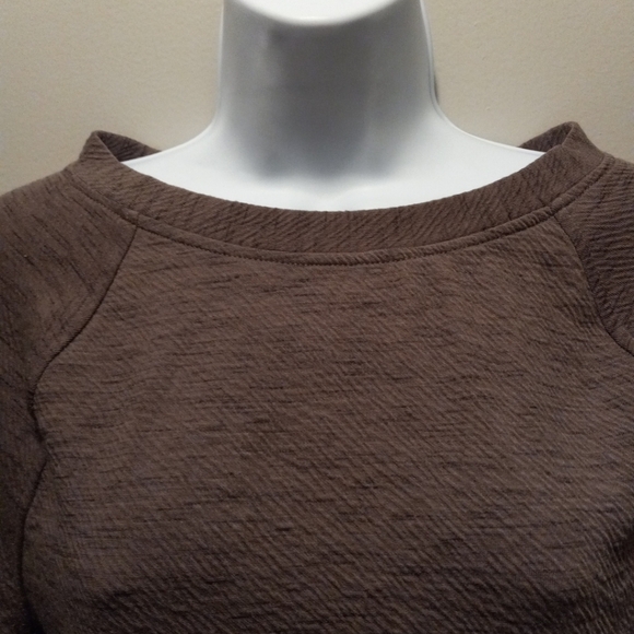 Prana Sweater Dress Fall Brown Knit Organic Cotton Knee Length Sz Xs - Picture 4 of 8